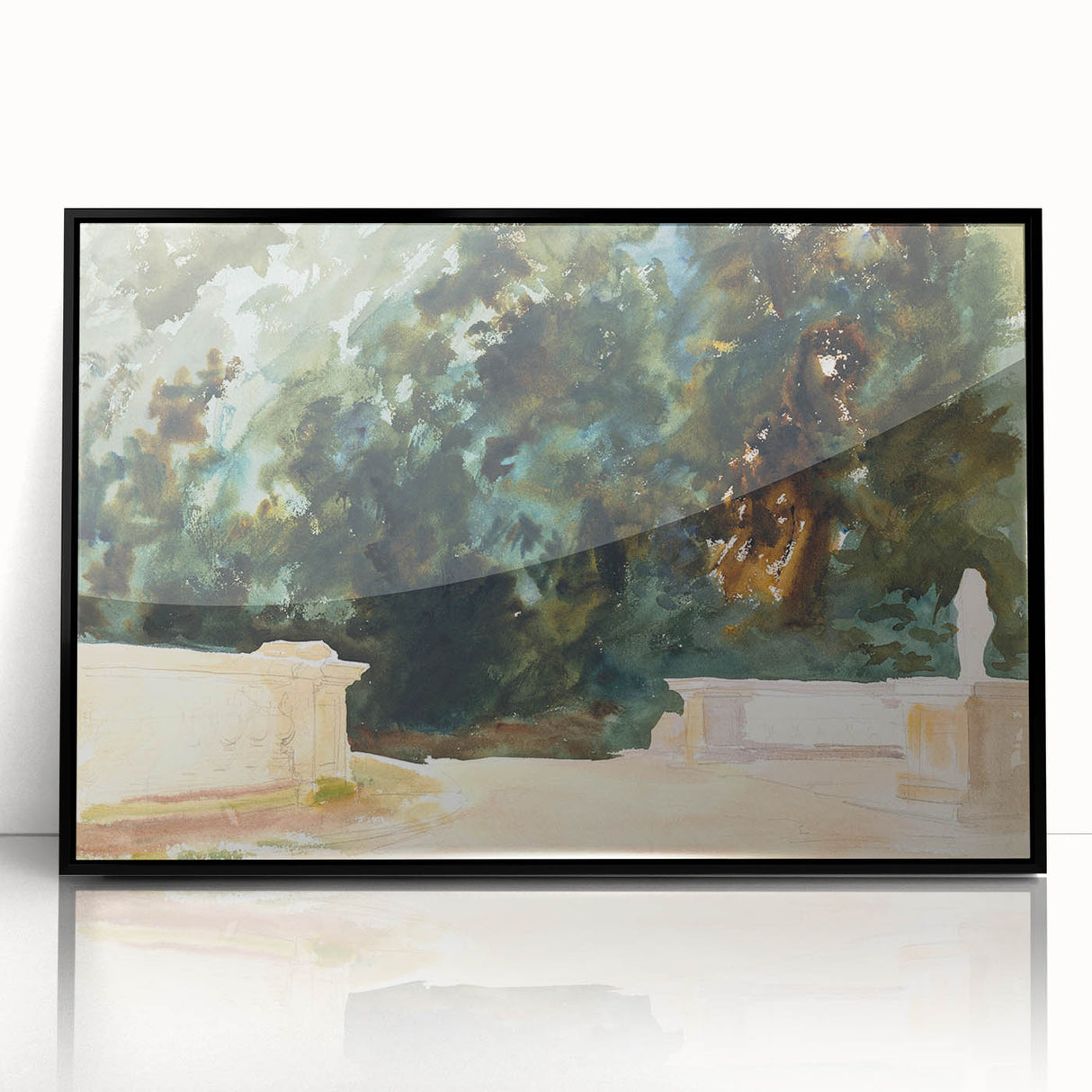 Romantic Art Prints: Terrace and Gardens by John Singer Sargent