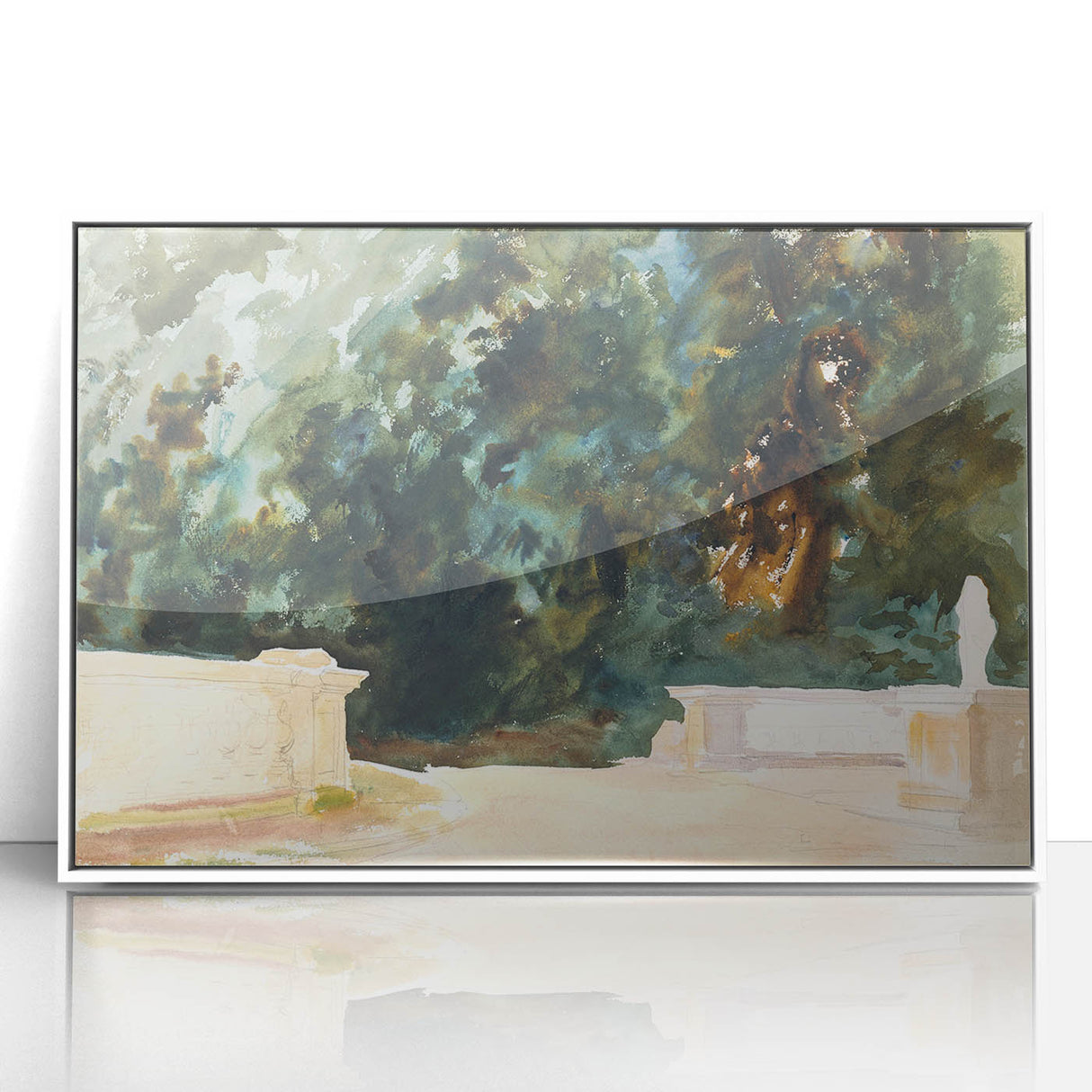 Romantic Art Prints: Terrace and Gardens by John Singer Sargent