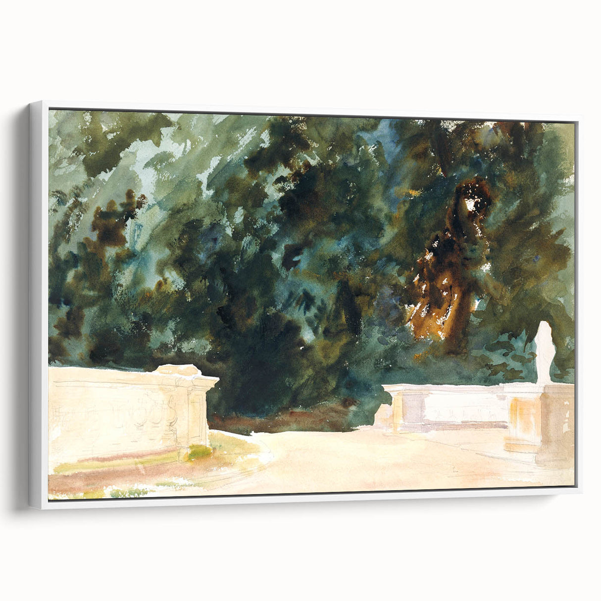 Romantic Art Prints: Terrace and Gardens by John Singer Sargent