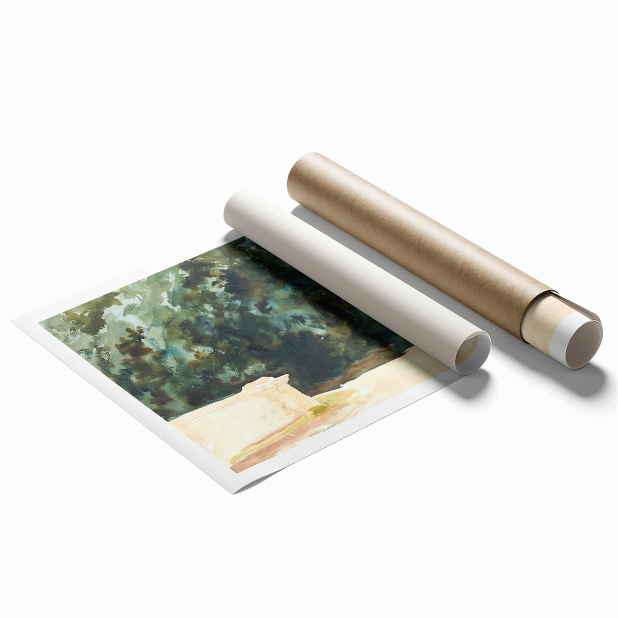 Romantic Art Prints: Terrace and Gardens by John Singer Sargent