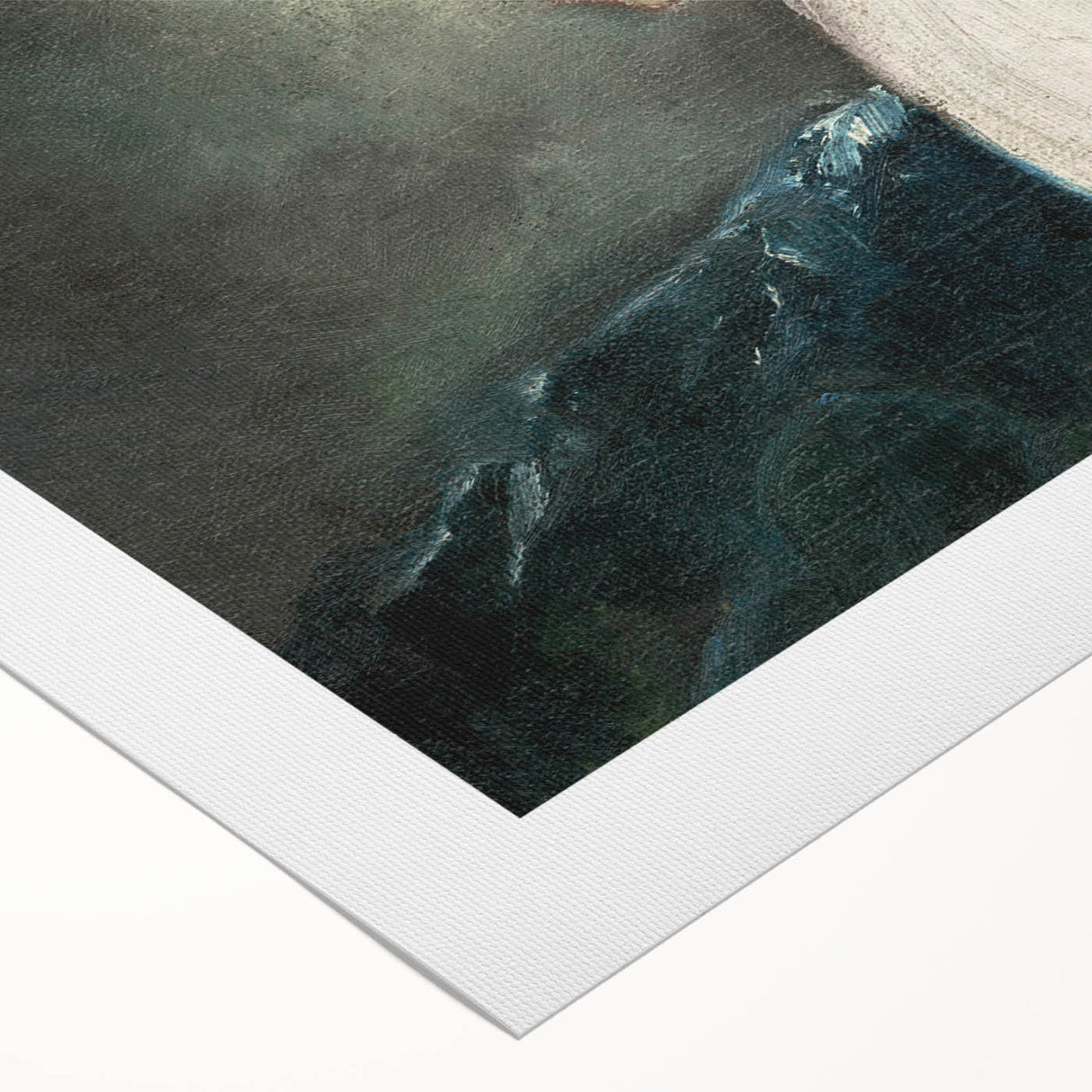 Expressionist Art - Woman in a White Shawl by Zolo Palugyay - Vintage Scene