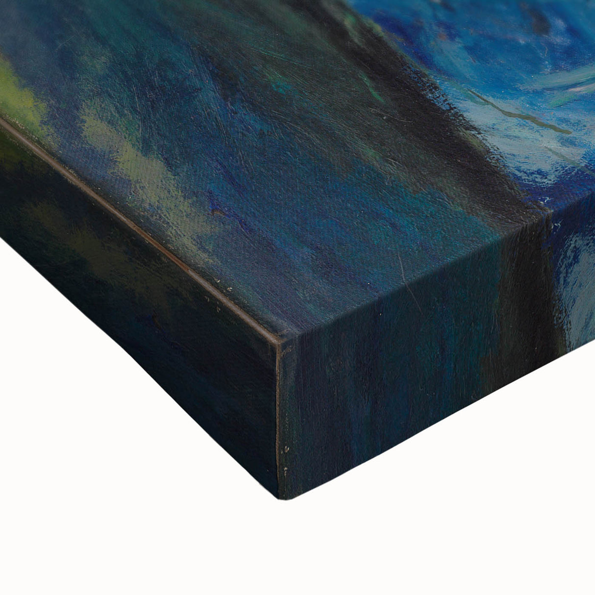 Expressionist Woman in Blue – Vibrant Figurative Wall Art