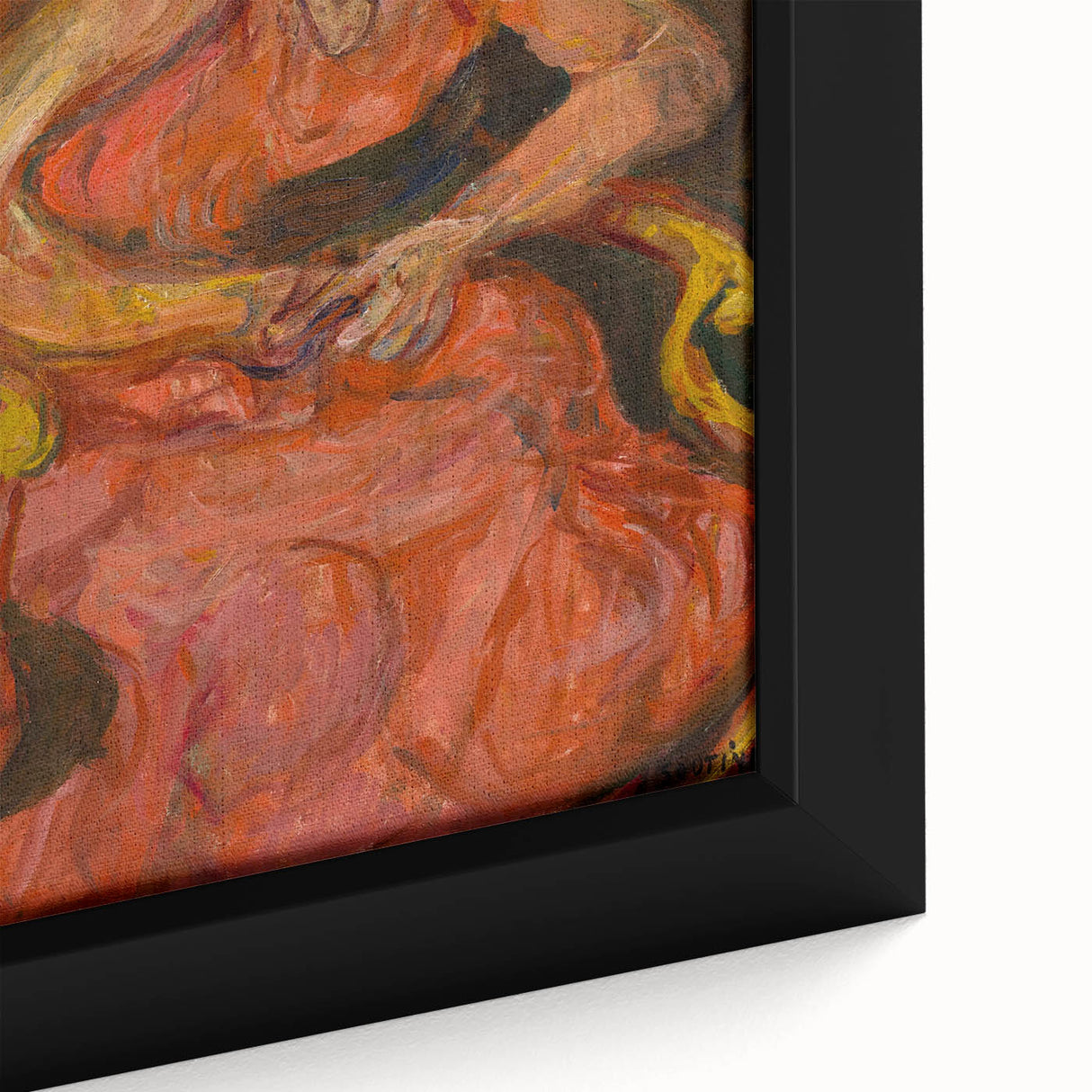 Expressionist Woman in Pink – Bold Figurative Wall Art
