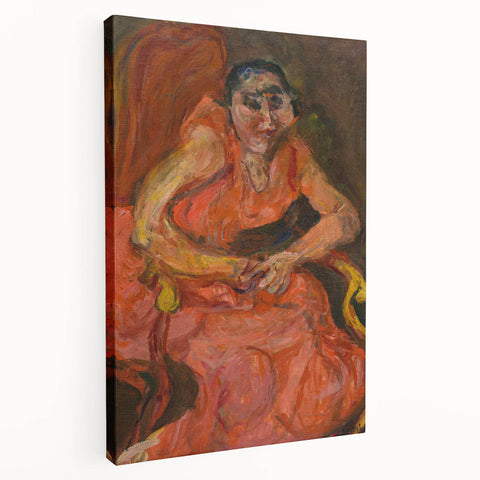 Expressionist Woman in Pink – Bold Figurative Wall Art