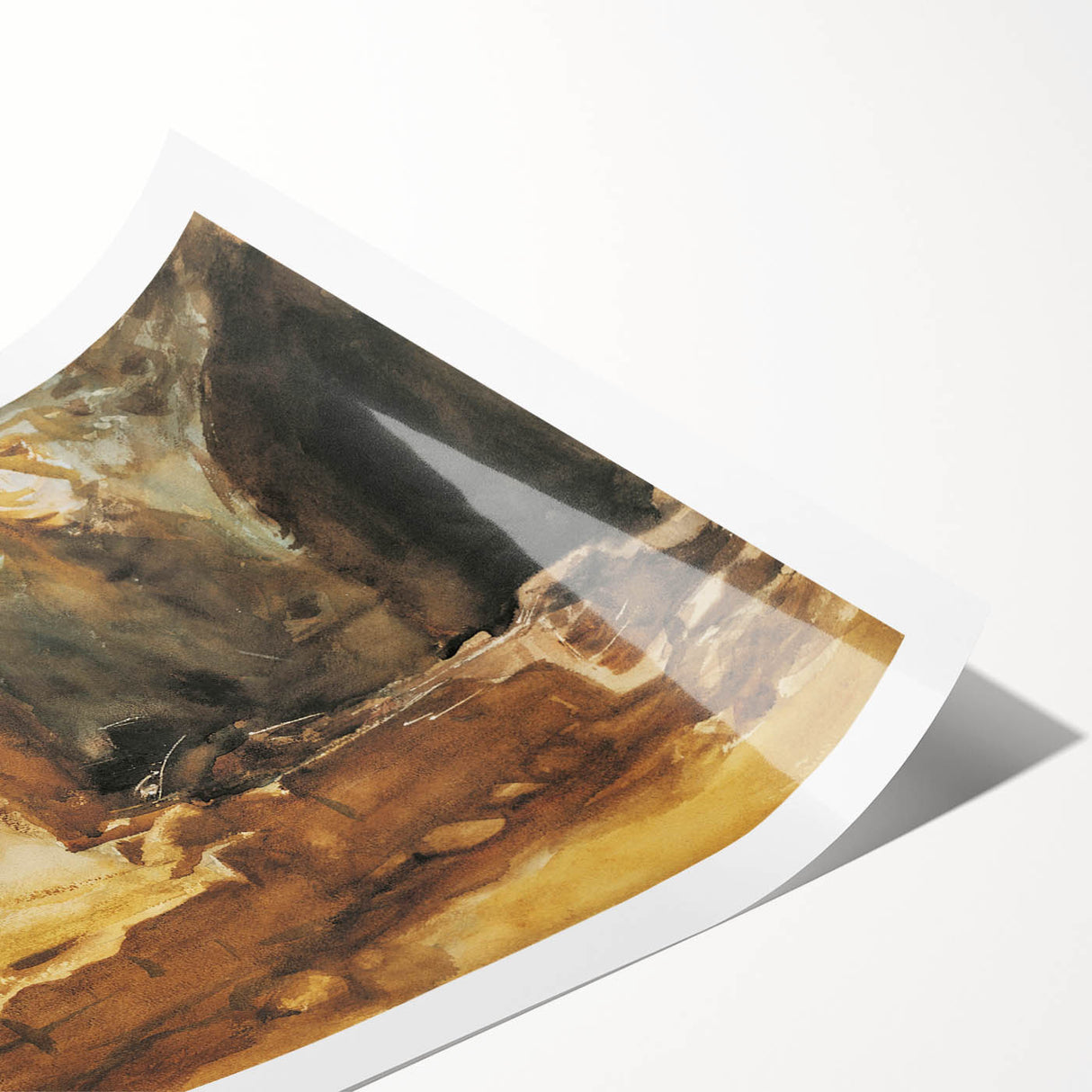 Romantic Art Prints: Ruined Cellar—Arras by John Singer Sargent