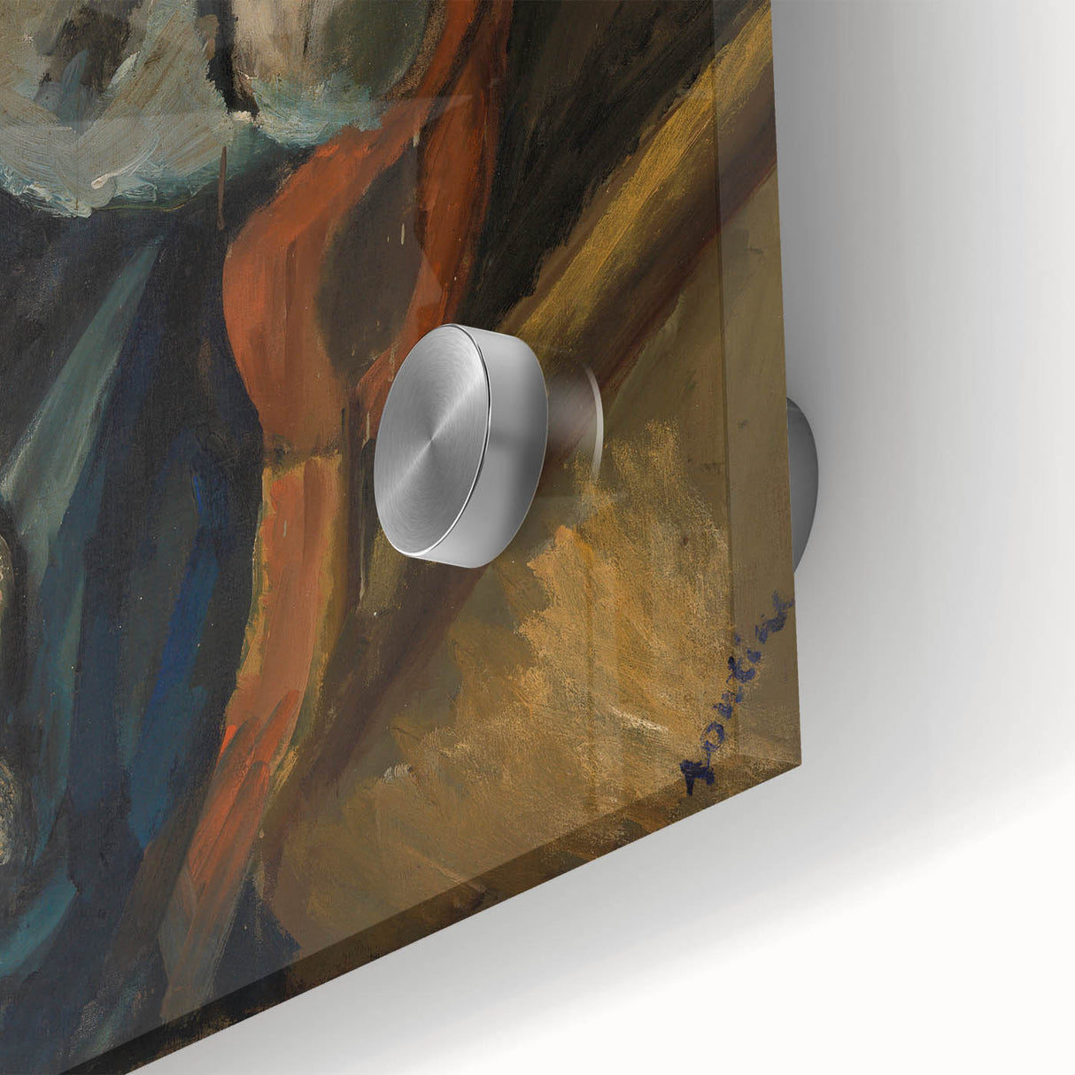 Expressionist Woman in Armchair – Bold Figurative Wall Art