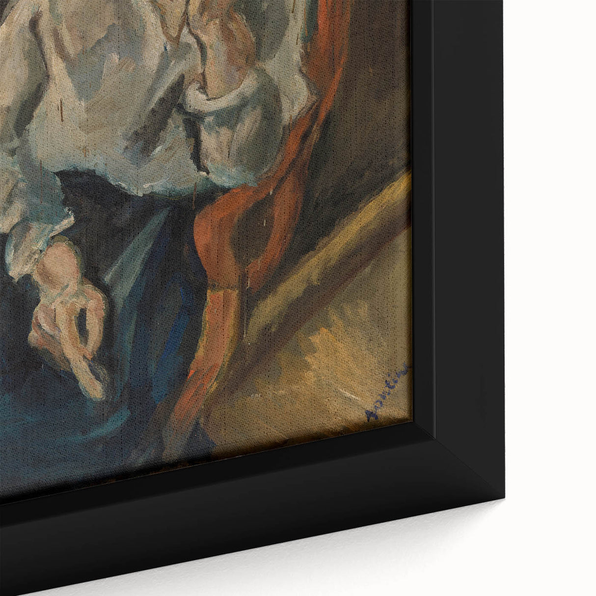 Expressionist Woman in Armchair – Bold Figurative Wall Art