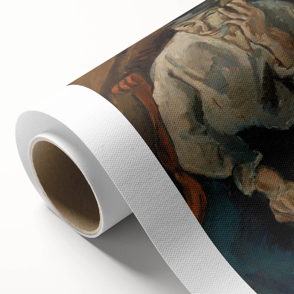 Expressionist Woman in Armchair – Bold Figurative Wall Art