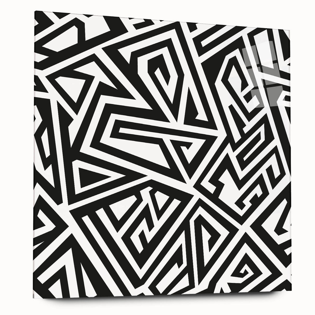 Bold Geometric Black and White Wall Art – Framed & Canvas