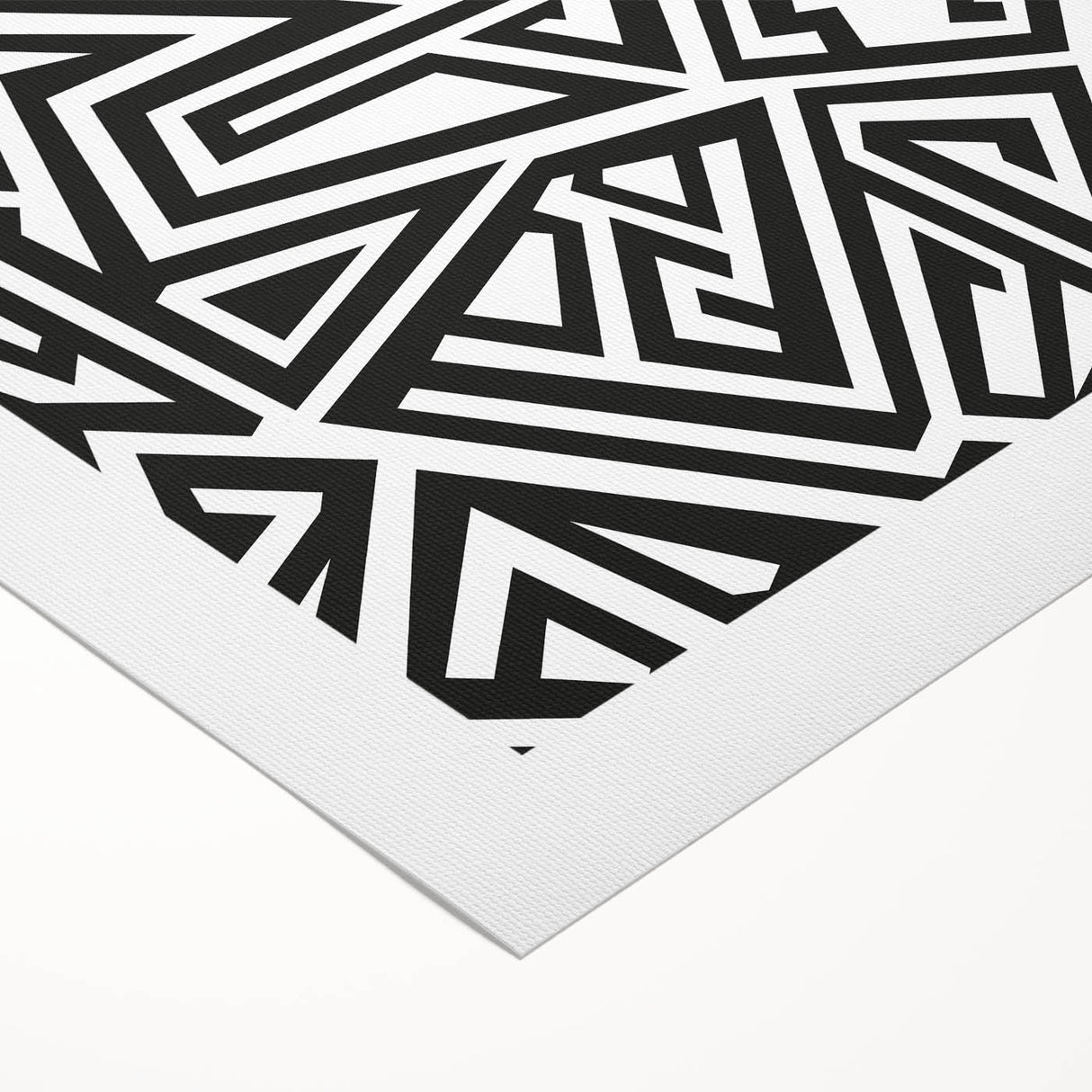 Bold Geometric Black and White Wall Art – Framed & Canvas