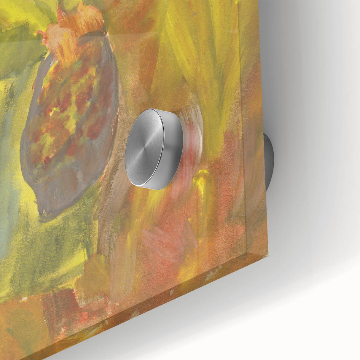 Expressionist Woman with Basket – Vibrant Figurative Wall Art