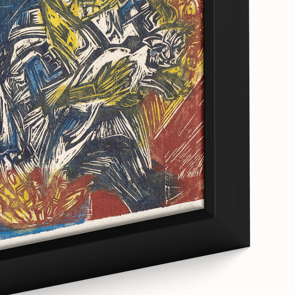 Expressionist Woman and Child – Vibrant Figurative Wall Art