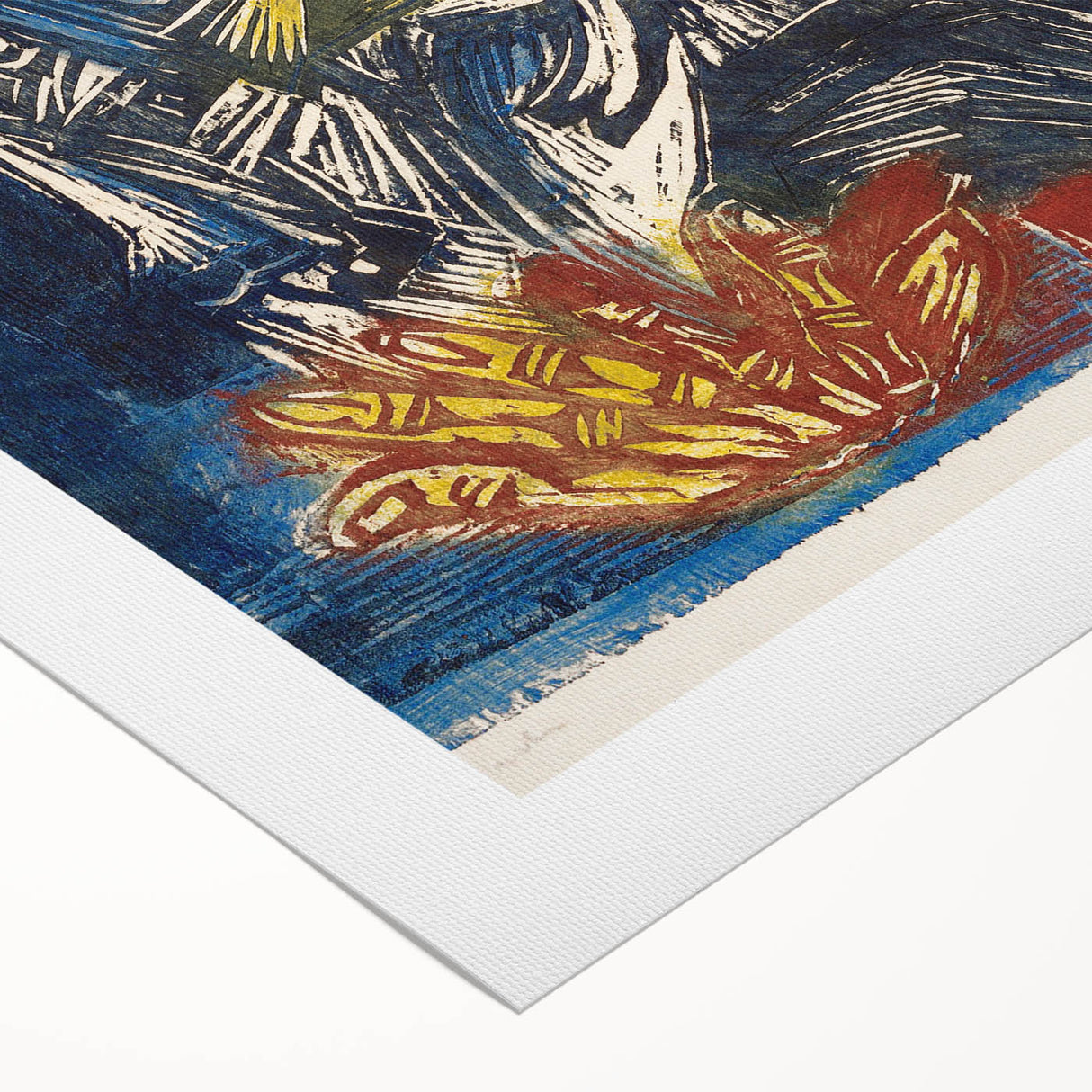 Expressionist Woman and Child – Vibrant Figurative Wall Art