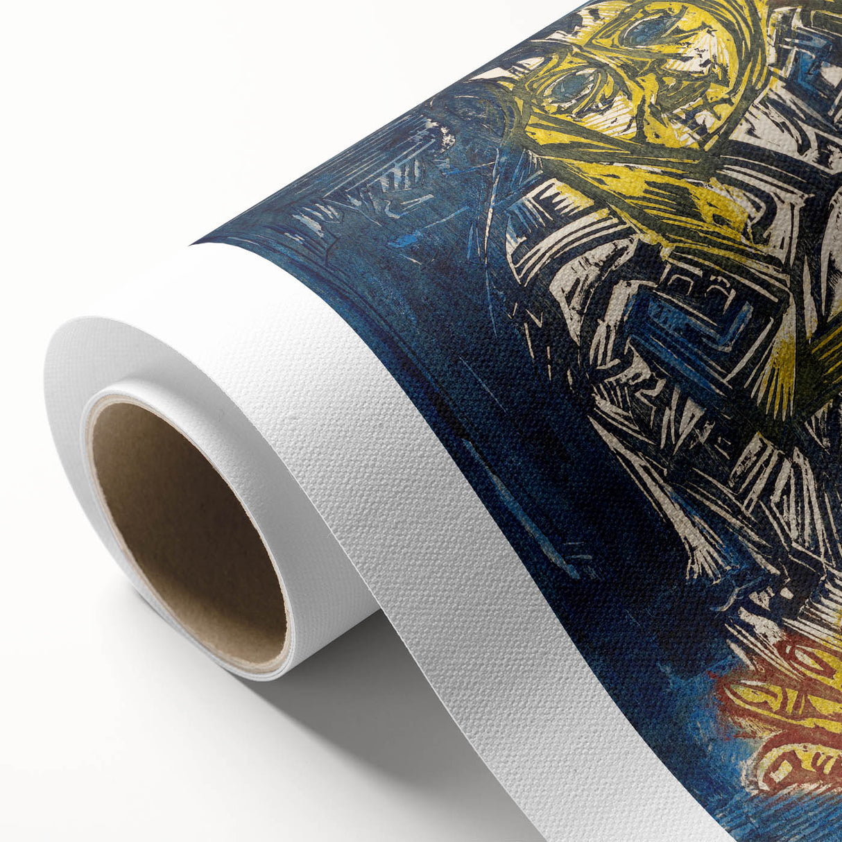 Expressionist Woman and Child – Vibrant Figurative Wall Art