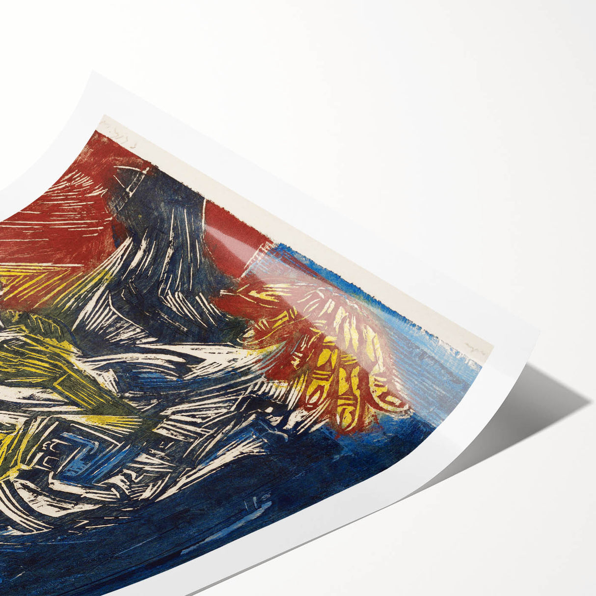 Expressionist Woman and Child – Vibrant Figurative Wall Art