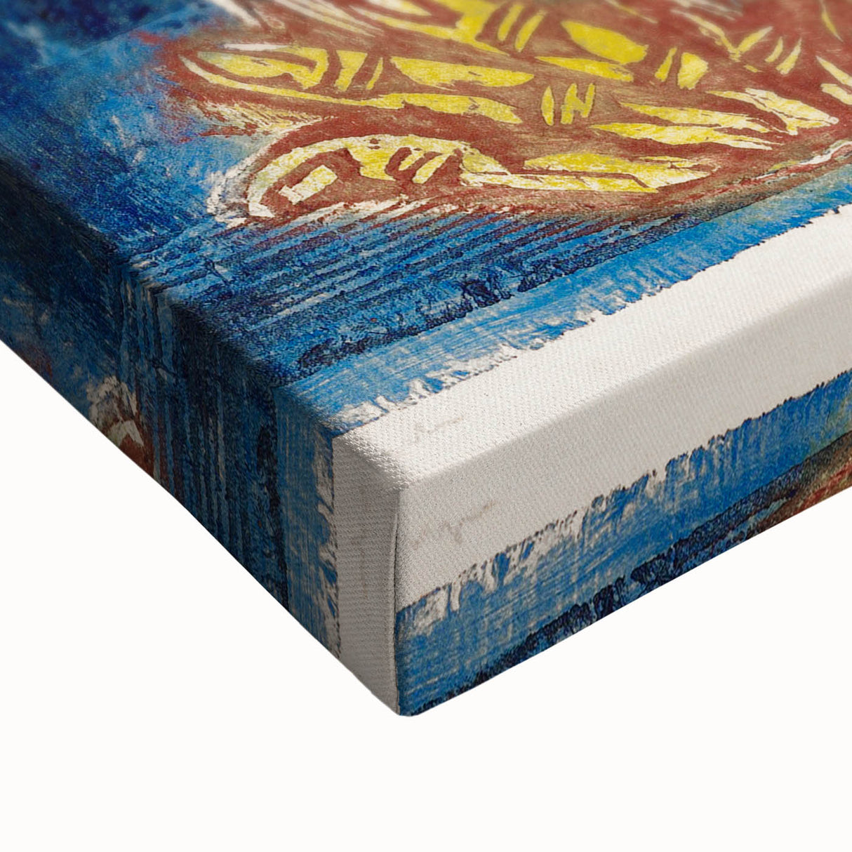 Expressionist Woman and Child – Vibrant Figurative Wall Art