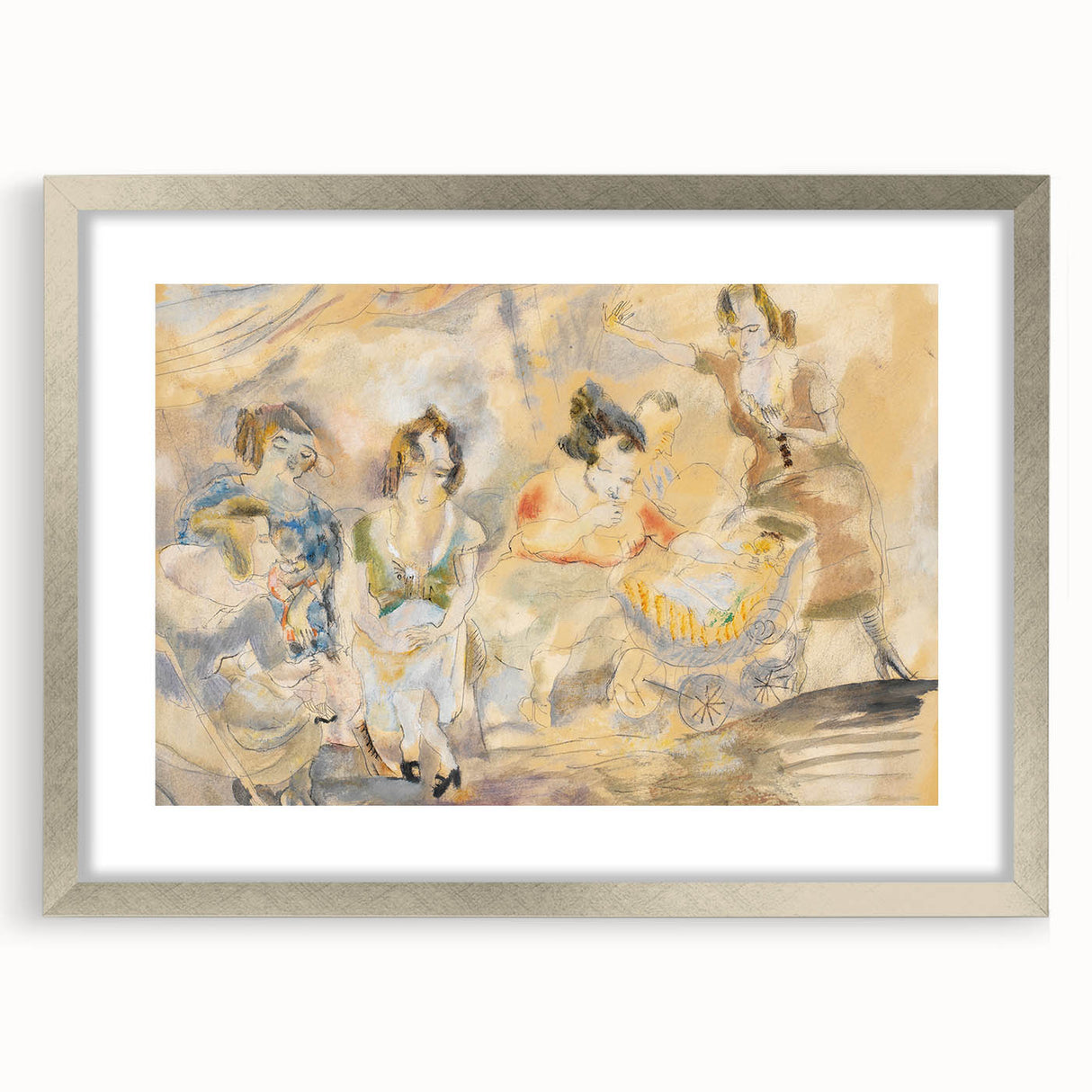 Expressionist Art - "Woman with Baby Carriage" - Abstract Expressionism