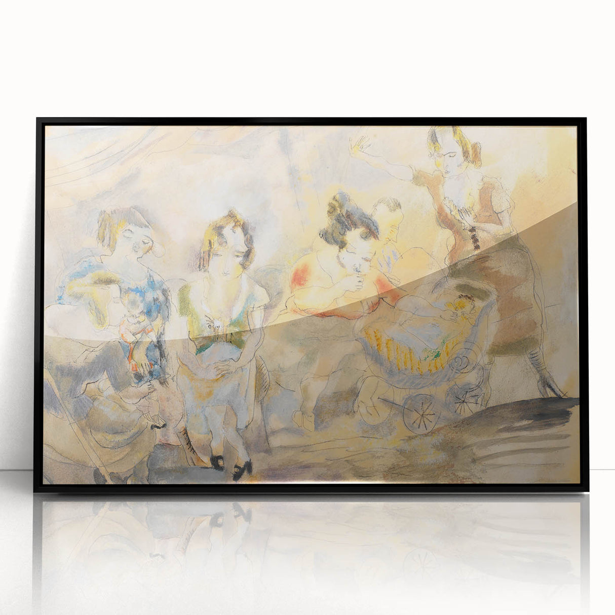 Expressionist Art - "Woman with Baby Carriage" - Abstract Expressionism