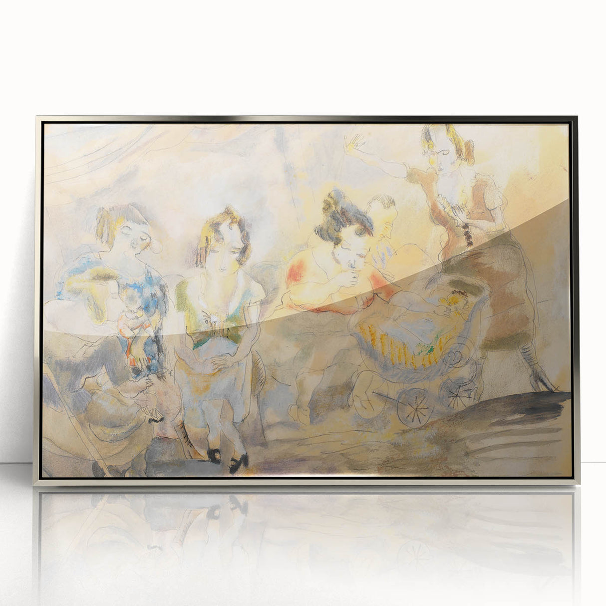 Expressionist Art - "Woman with Baby Carriage" - Abstract Expressionism