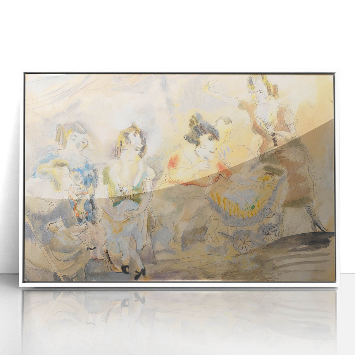 Expressionist Art - "Woman with Baby Carriage" - Abstract Expressionism