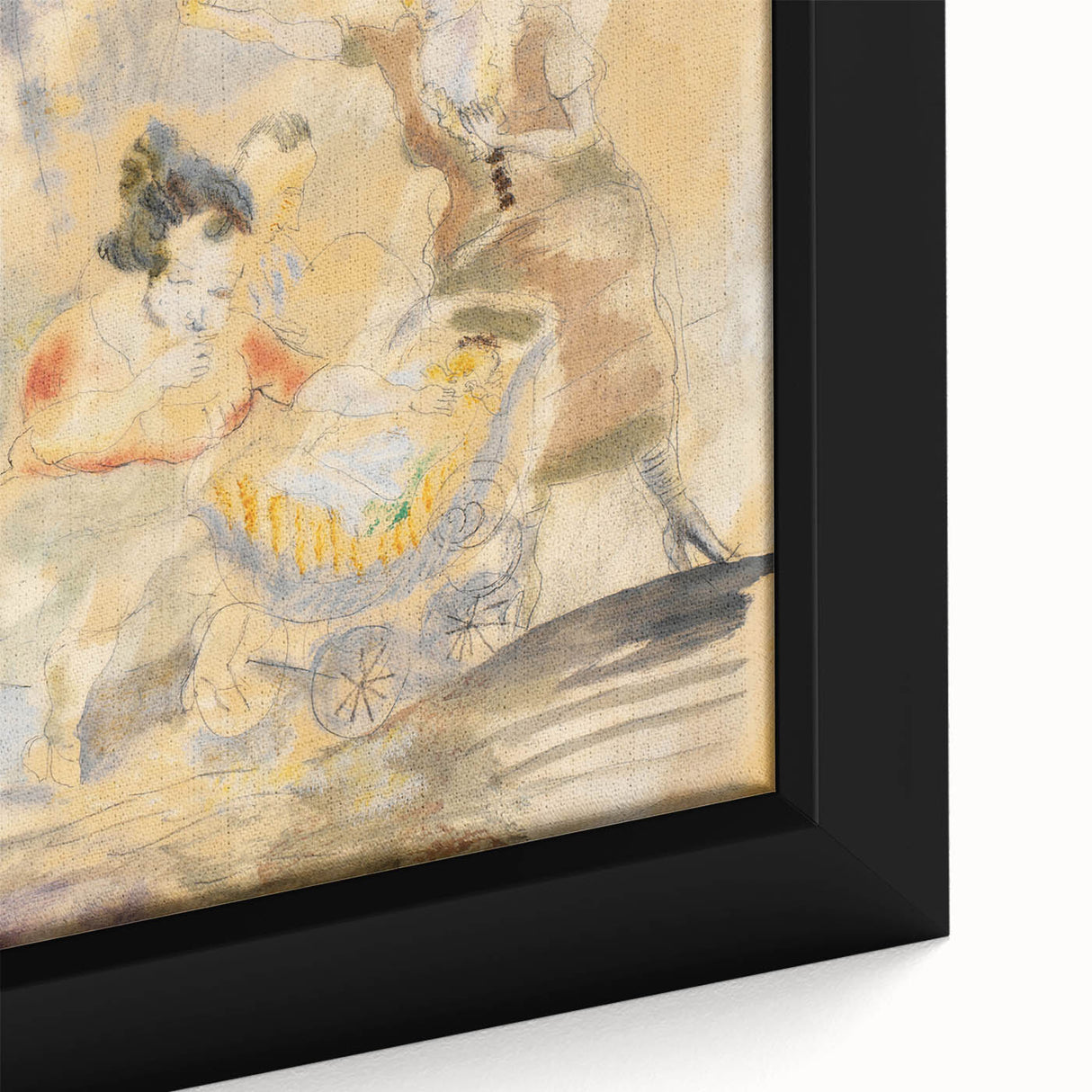 Expressionist Art - "Woman with Baby Carriage" - Abstract Expressionism