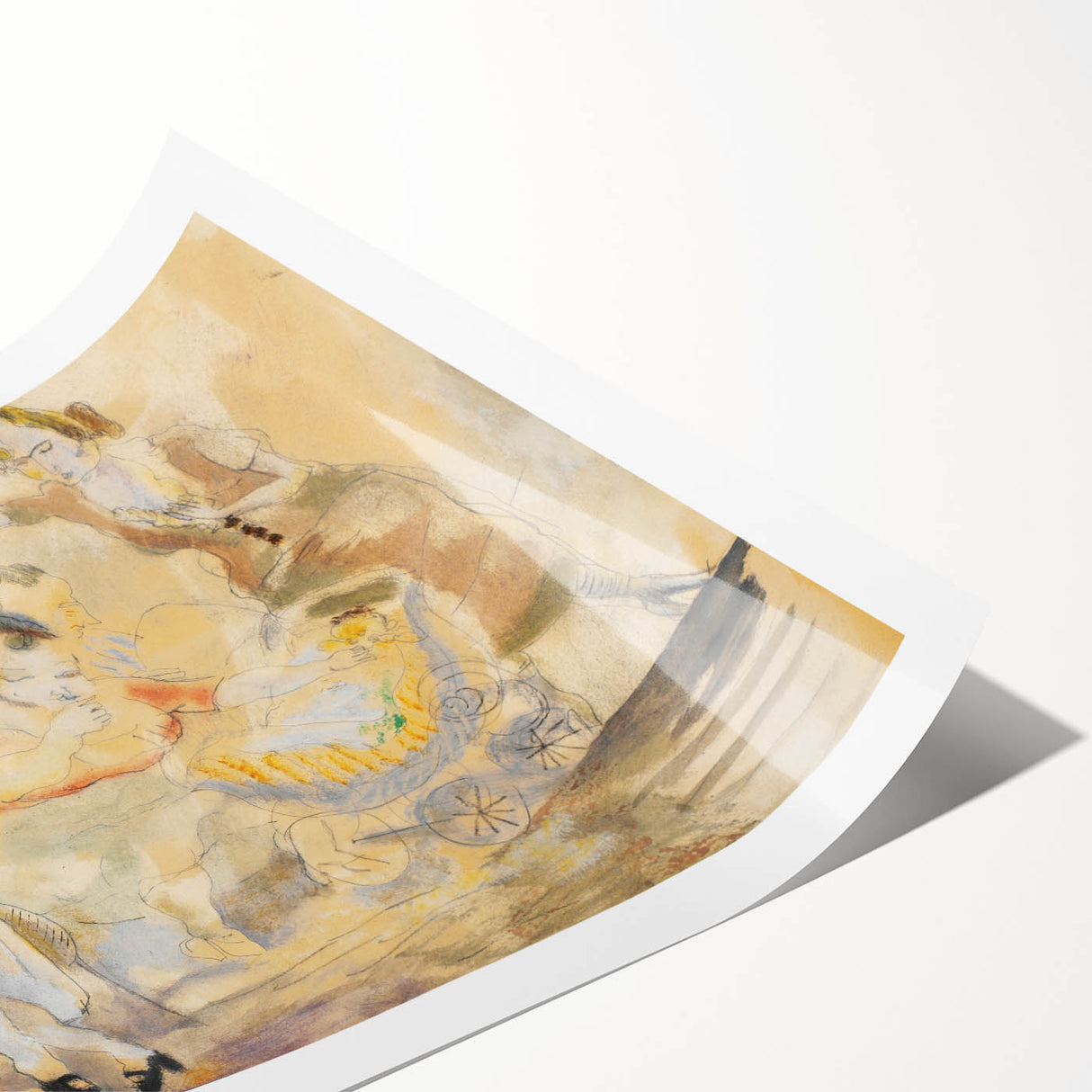 Expressionist Art - "Woman with Baby Carriage" - Abstract Expressionism