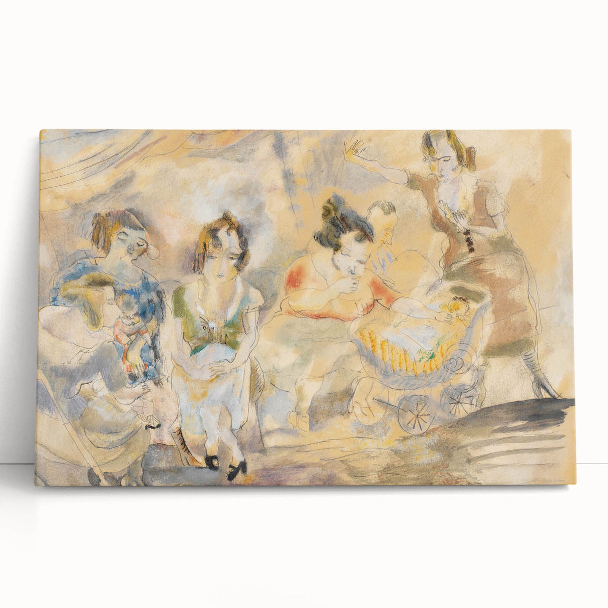 Expressionist Art - "Woman with Baby Carriage" - Abstract Expressionism