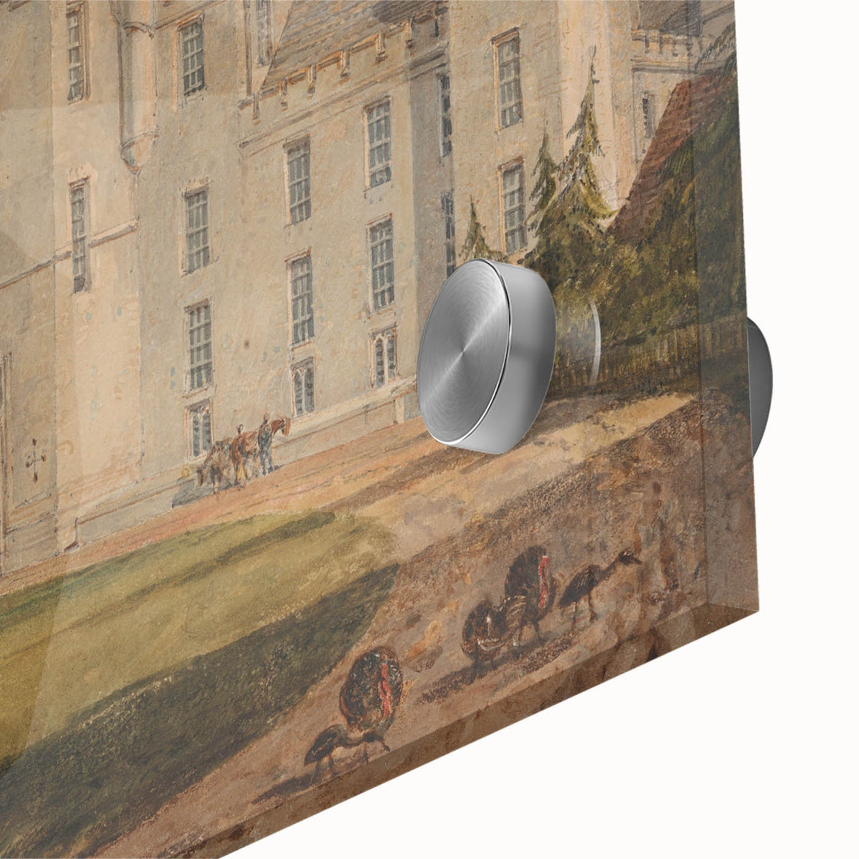 Romanticism Art of Hampton Court - Classic Romantic Era Canvas