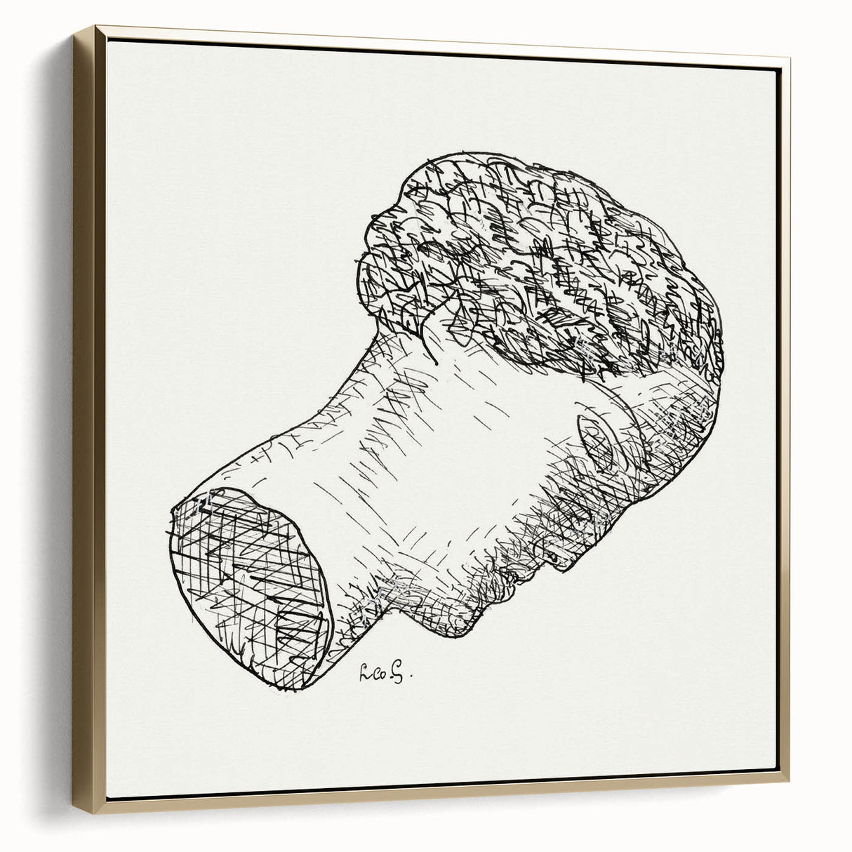 Expressionist Art - "Woman" by Leo Gestel - Abstract Minimalist Style