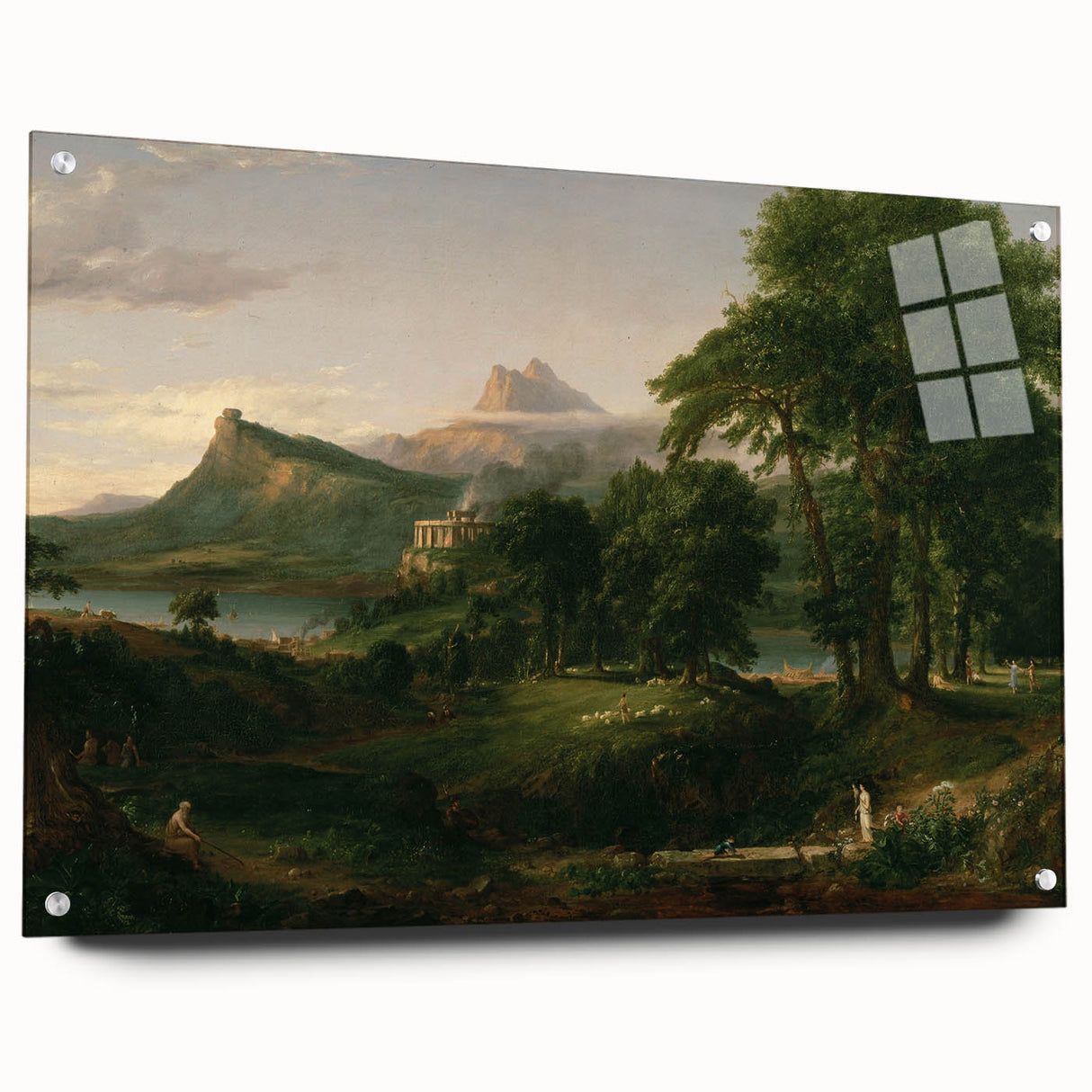 Pastoral Landscape Canvas - Romanticism Art by Thomas Cole