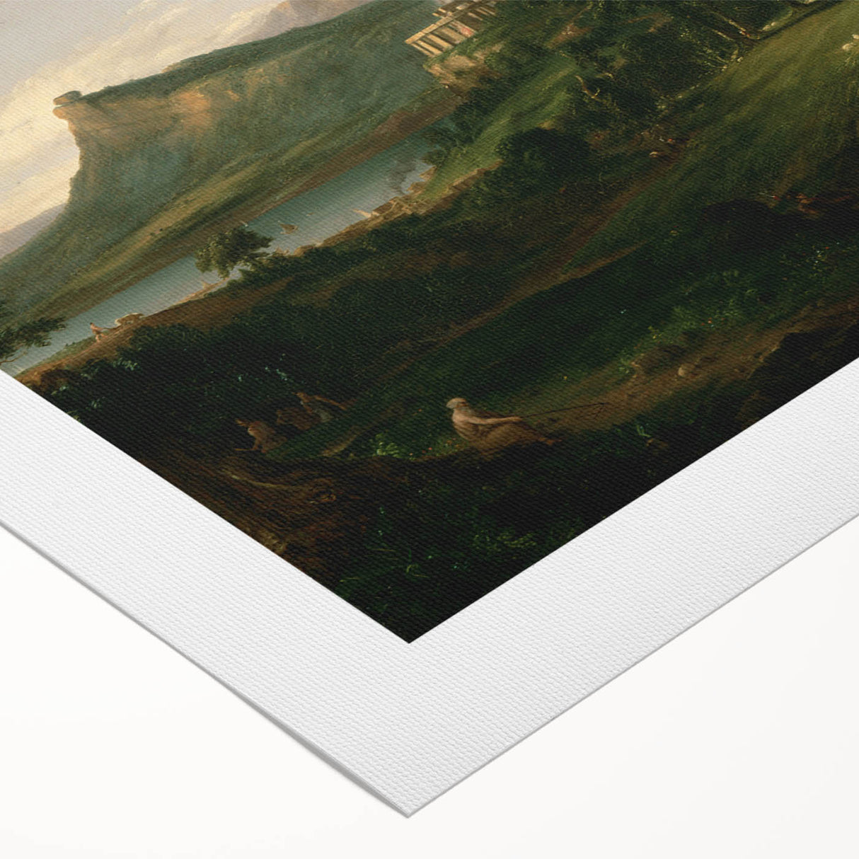 Pastoral Landscape Canvas - Romanticism Art by Thomas Cole
