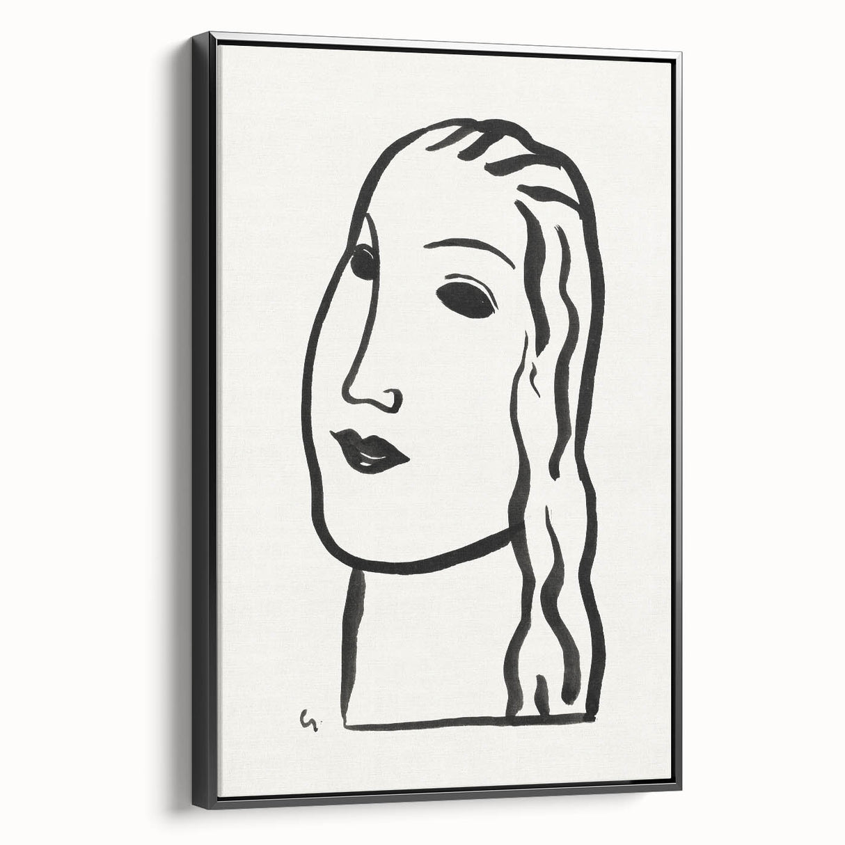 Expressionist Art - "Woman's Head" by Leo Gestel - Minimalist Portrait