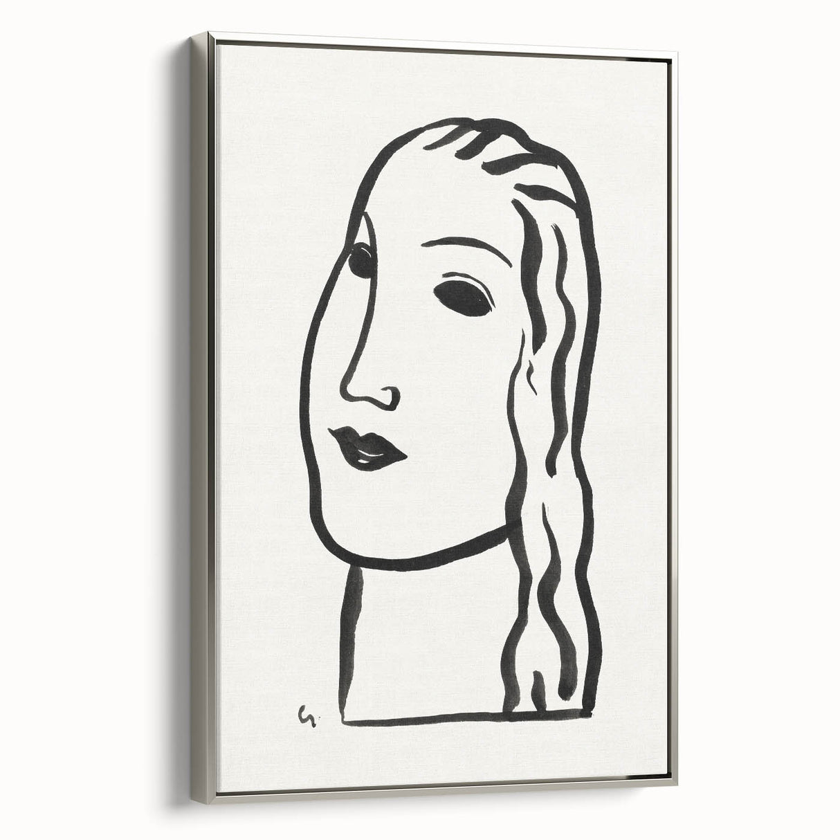 Expressionist Art - "Woman's Head" by Leo Gestel - Minimalist Portrait