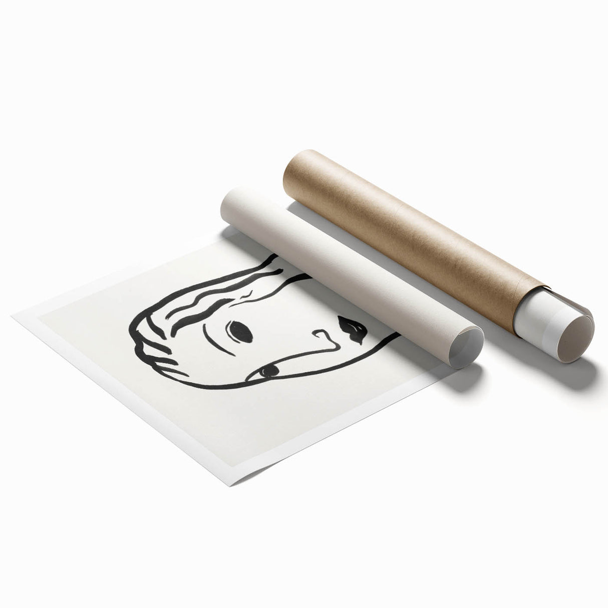 Expressionist Art - "Woman's Head" by Leo Gestel - Minimalist Portrait