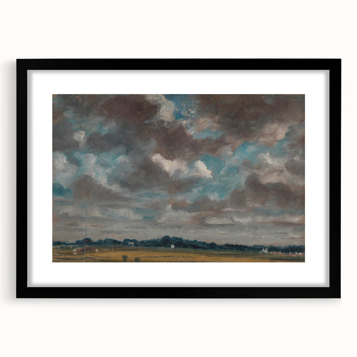 Romantic Landscape with Clouds - John Constable Canvas Print