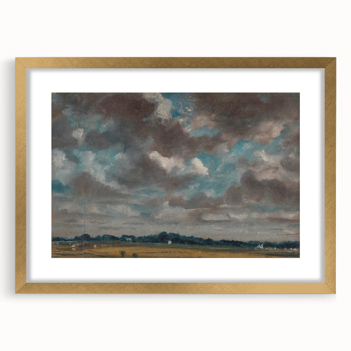 Romantic Landscape with Clouds - John Constable Canvas Print