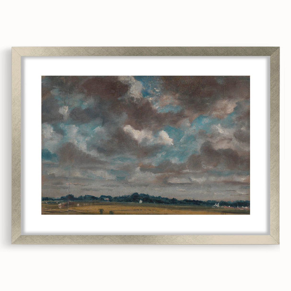Romantic Landscape with Clouds - John Constable Canvas Print