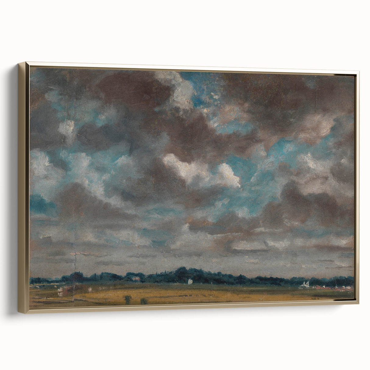 Romantic Landscape with Clouds - John Constable Canvas Print