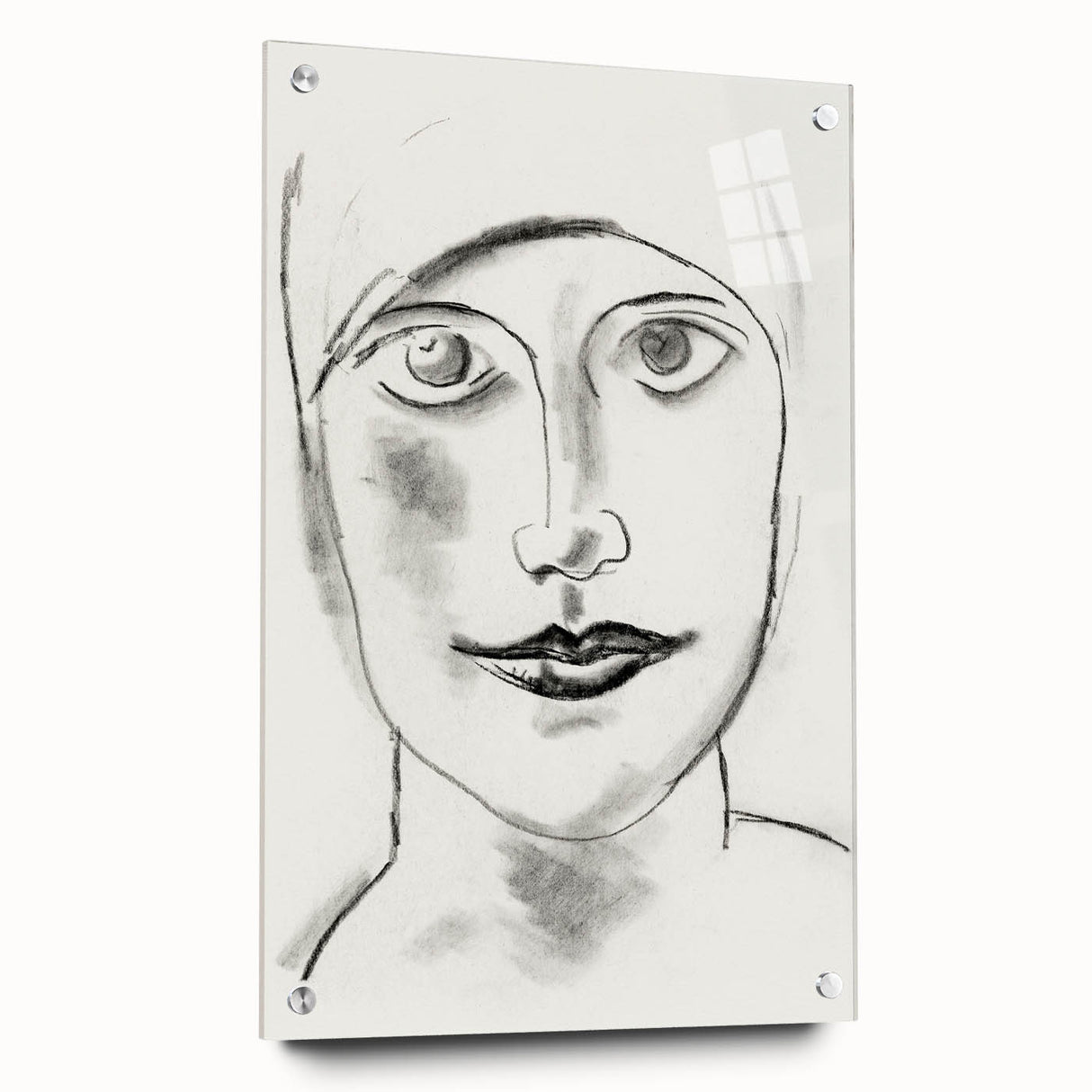 Expressionist Art - "Woman's Head" by Leo Gestel - Charcoal Portrait