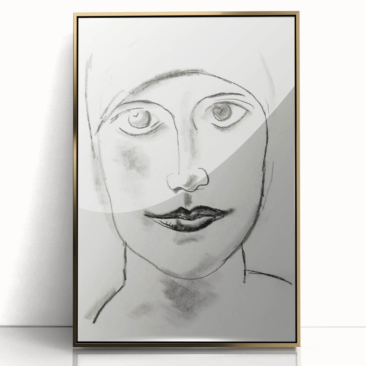 Expressionist Art - "Woman's Head" by Leo Gestel - Charcoal Portrait