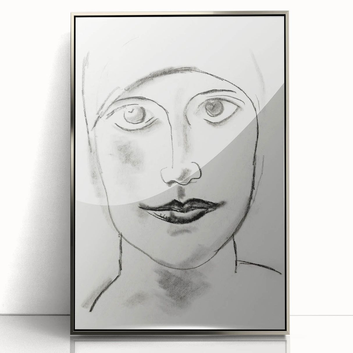 Expressionist Art - "Woman's Head" by Leo Gestel - Charcoal Portrait