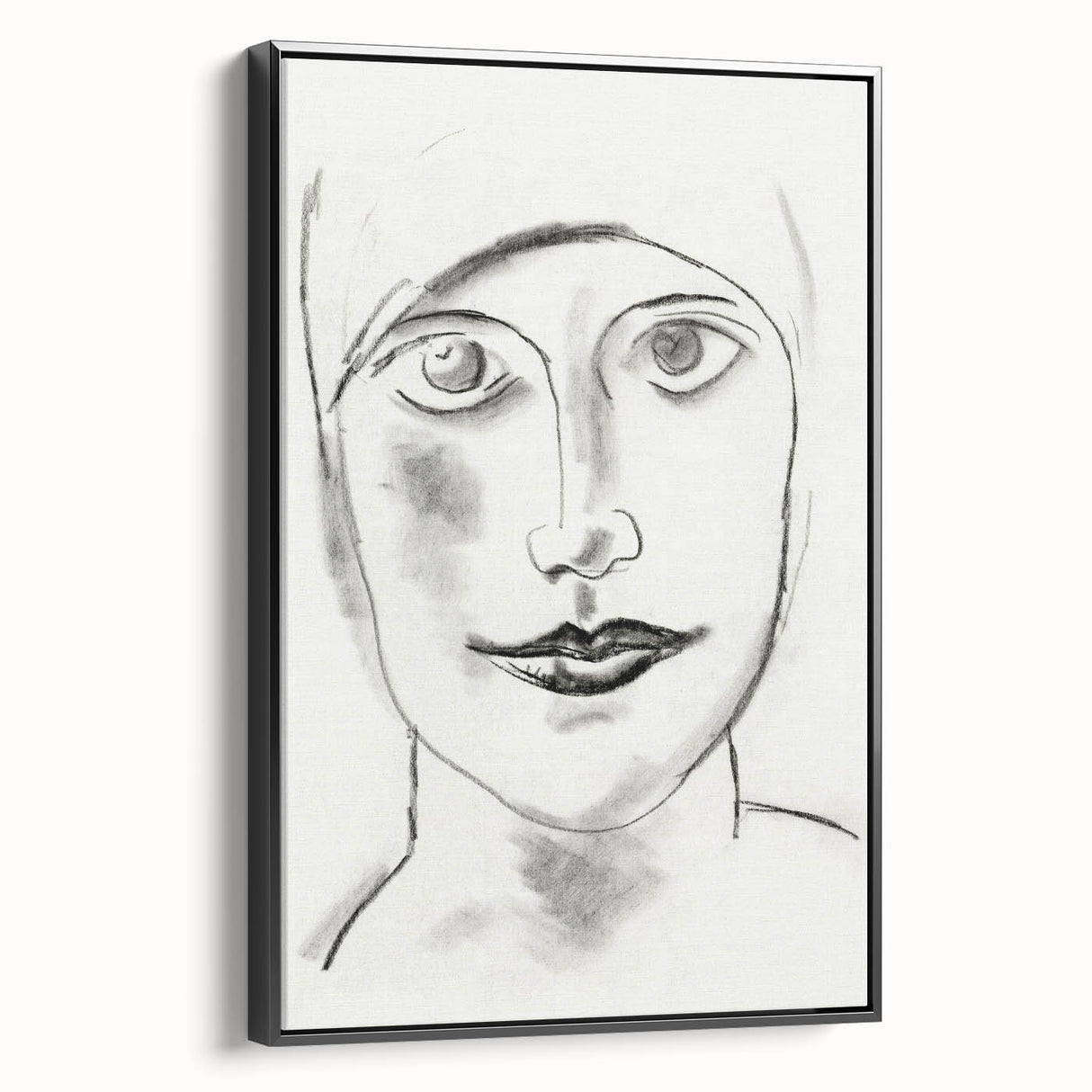 Expressionist Art - "Woman's Head" by Leo Gestel - Charcoal Portrait