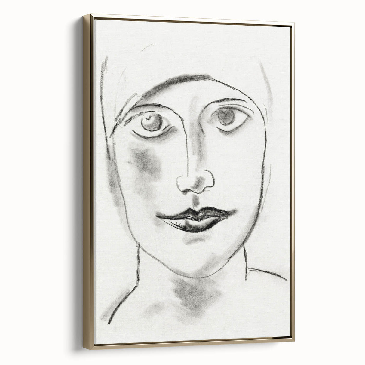 Expressionist Art - "Woman's Head" by Leo Gestel - Charcoal Portrait