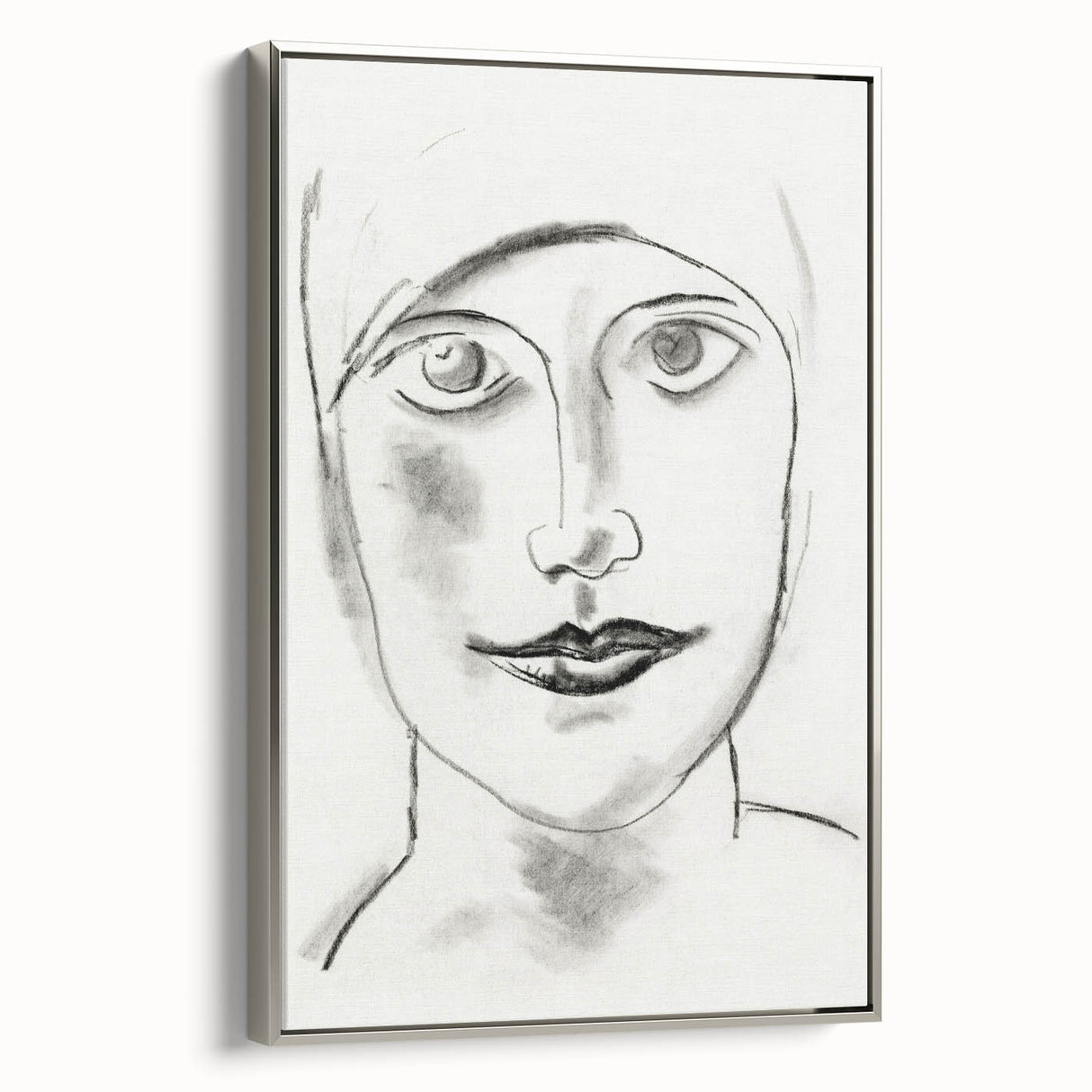 Expressionist Art - "Woman's Head" by Leo Gestel - Charcoal Portrait