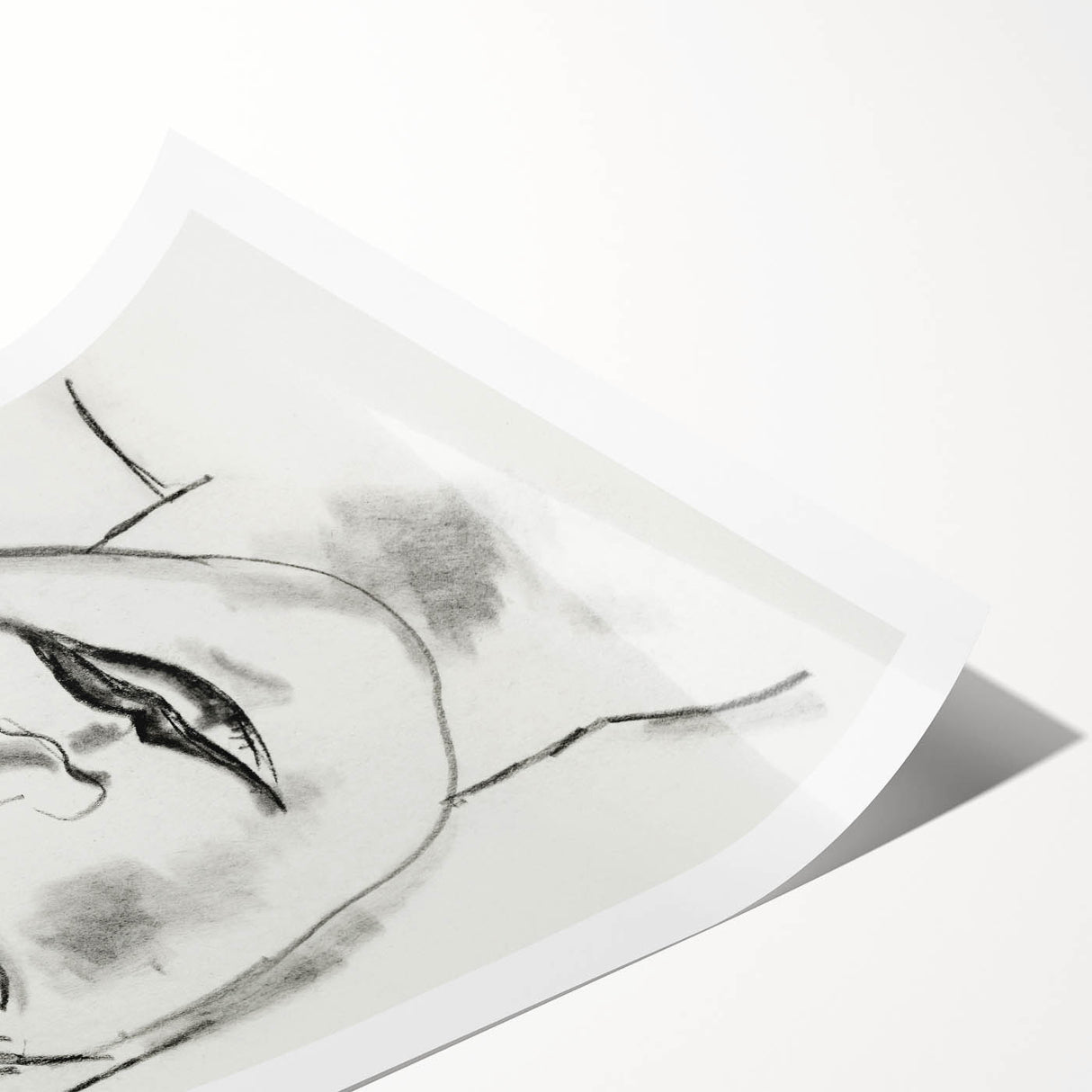 Expressionist Art - "Woman's Head" by Leo Gestel - Charcoal Portrait