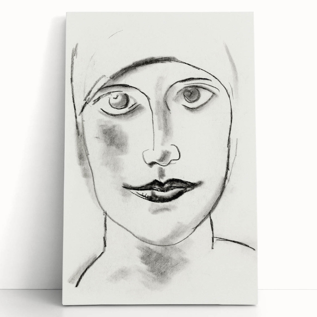 Expressionist Art - "Woman's Head" by Leo Gestel - Charcoal Portrait