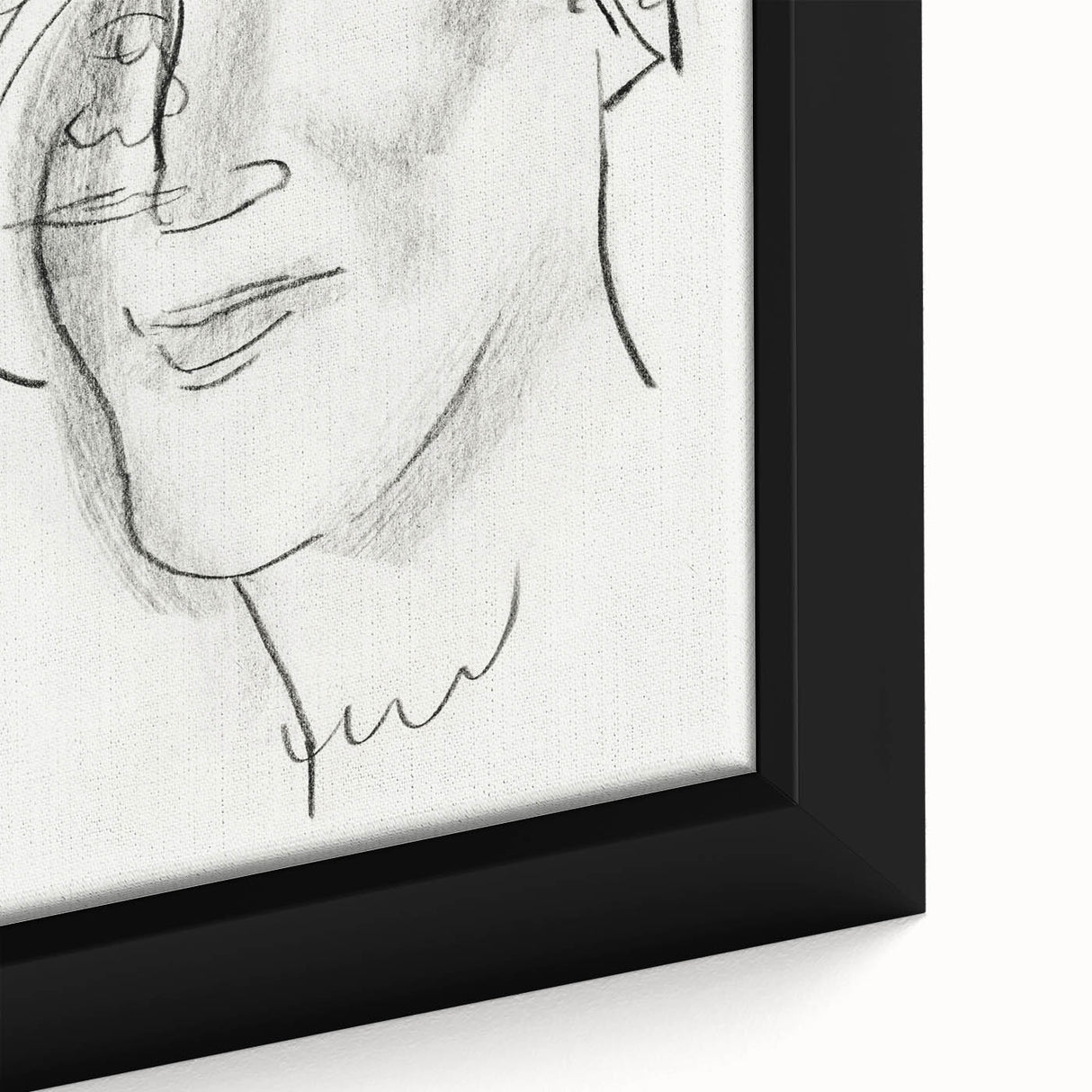 Expressionist Art - "Woman's Head and Face" by Leo Gestel - Charcoal Abstract