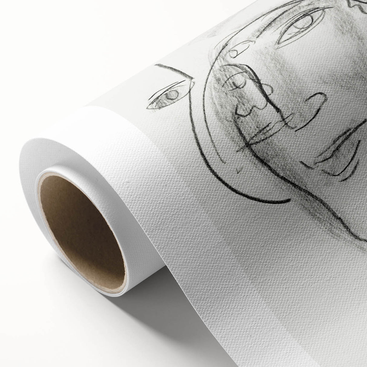 Expressionist Art - "Woman's Head and Face" by Leo Gestel - Charcoal Abstract