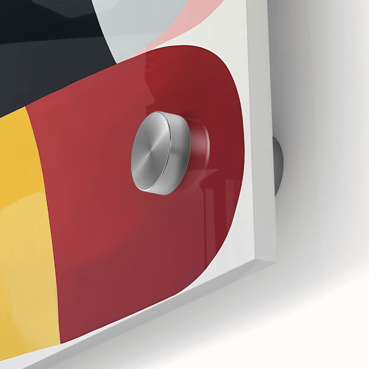 Abstract Art Prints – Bold Modern Color Blocks in Red and Yellow