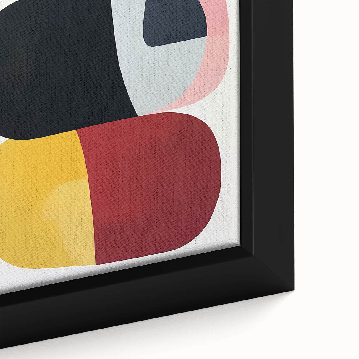 Abstract Art Prints – Bold Modern Color Blocks in Red and Yellow